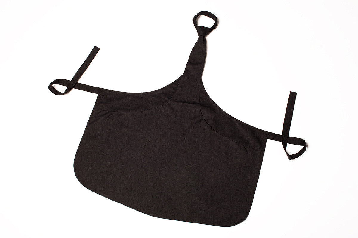 black apron with the tie product image